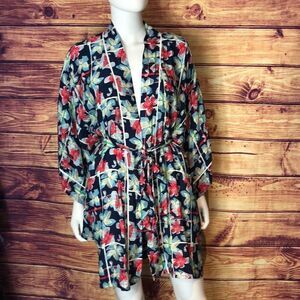 Shan Floral Silk Robe